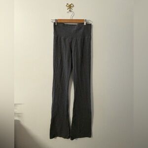 brandy melville dark grey heather flare pants